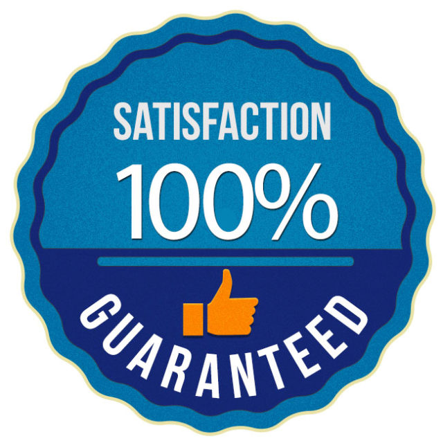 100% satisfaction Guarantee Large