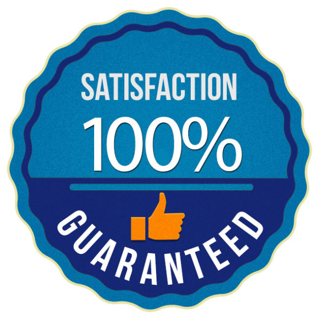 100% satisfaction Guarantee Large